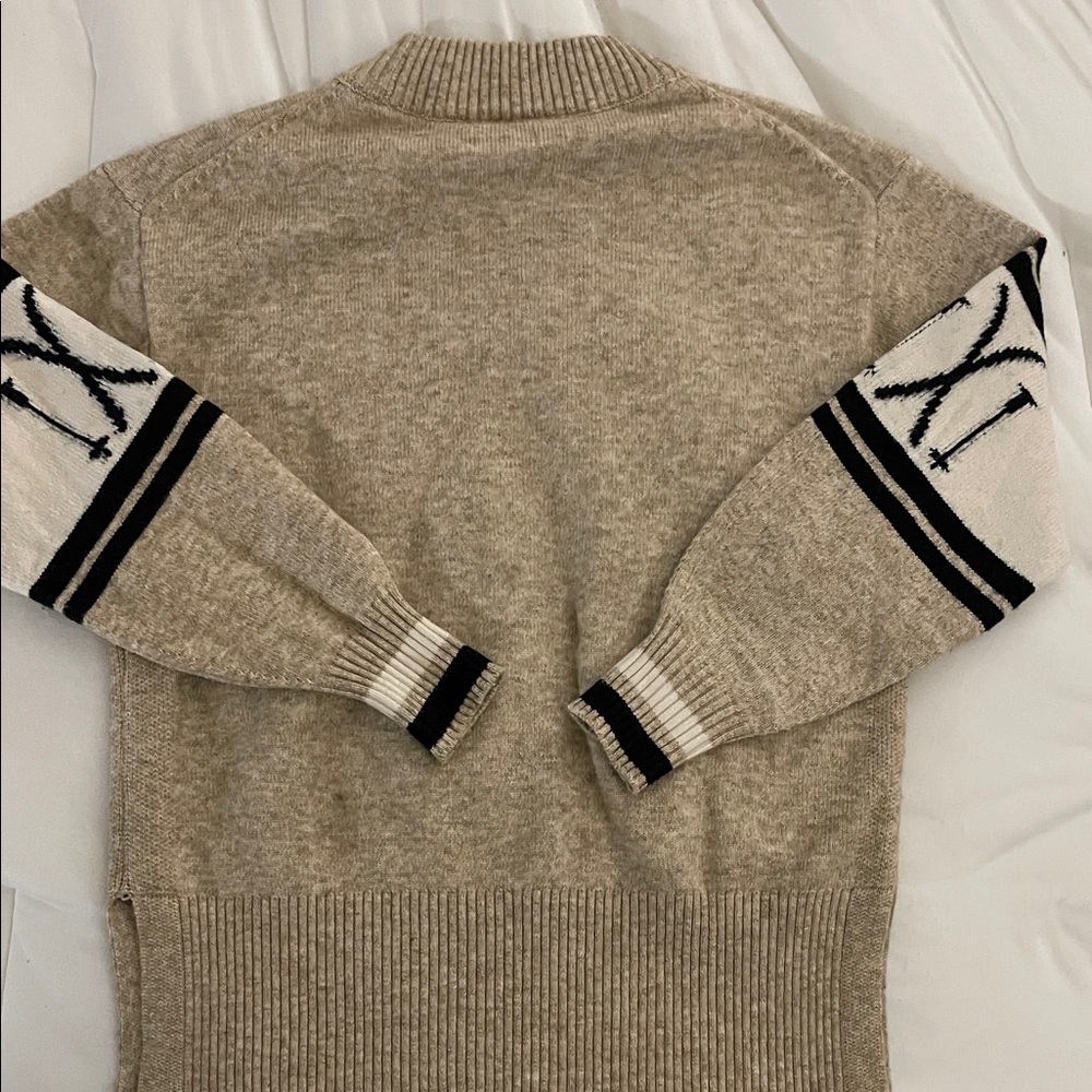 Lou & Grey Natural and Black Crewneck Sweater - Picture 5 of 7